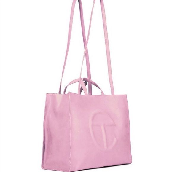 Large Bubblegum Pink Telfar Bag - Picture 2 of 5